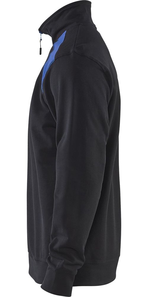 BlklderSweatshirtHalf-Zip2-farbig33531158SchwarzKornblau-4XL
