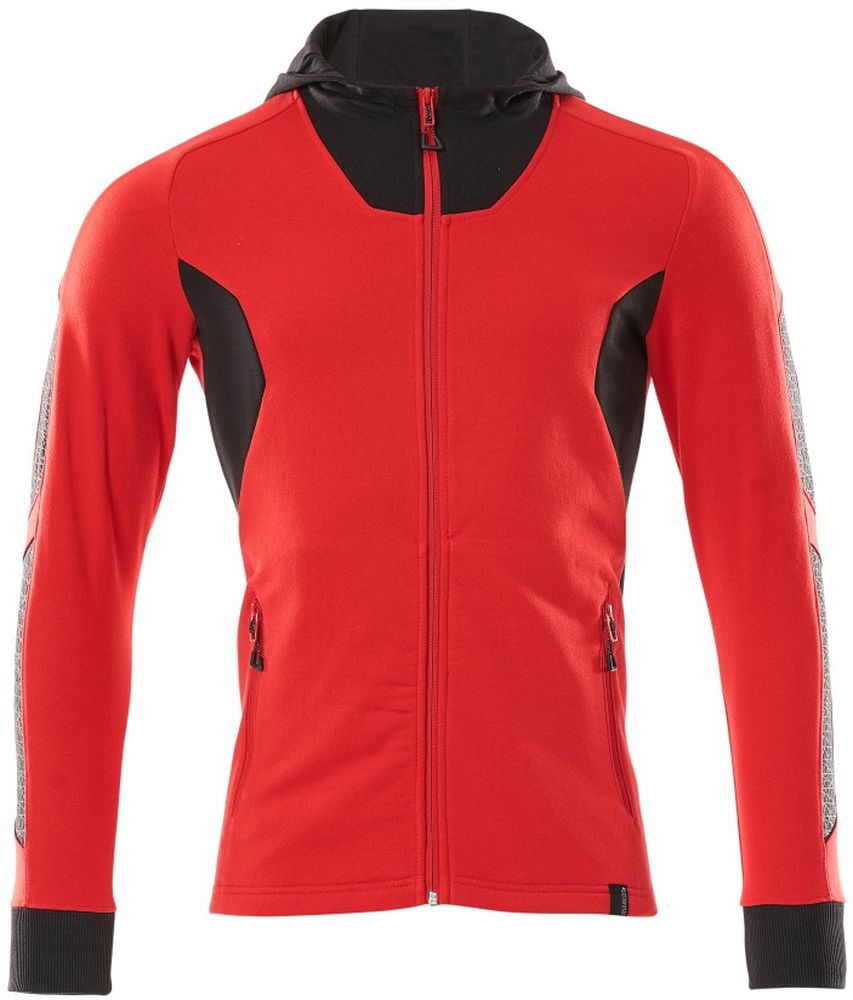 MascotKapuzensweatshirtmitReiverschlussAccelerate18584-962VerkehrsrotSchwarz-XXL