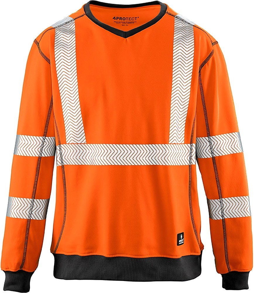 4PROTECTWarnschutz-SweatshirtColumbus3440Leuchtorange-XL