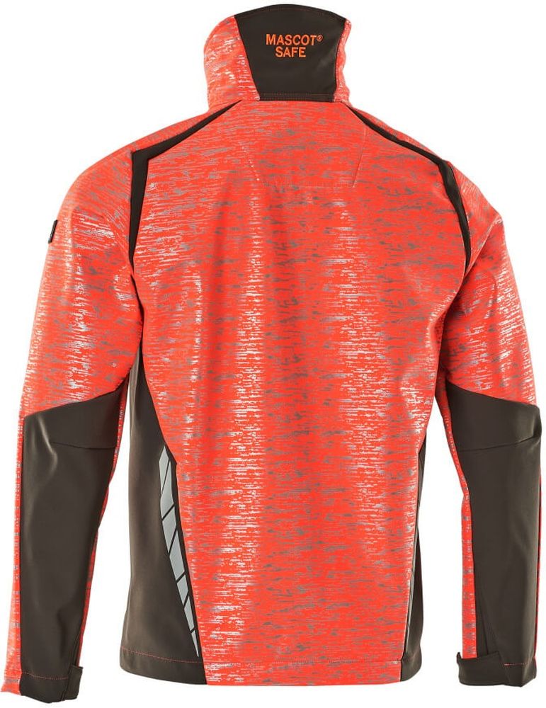 MascotSoftshellJackeAccelerateSafe19202-291Hi-visRotDunkelanthrazit-XXL