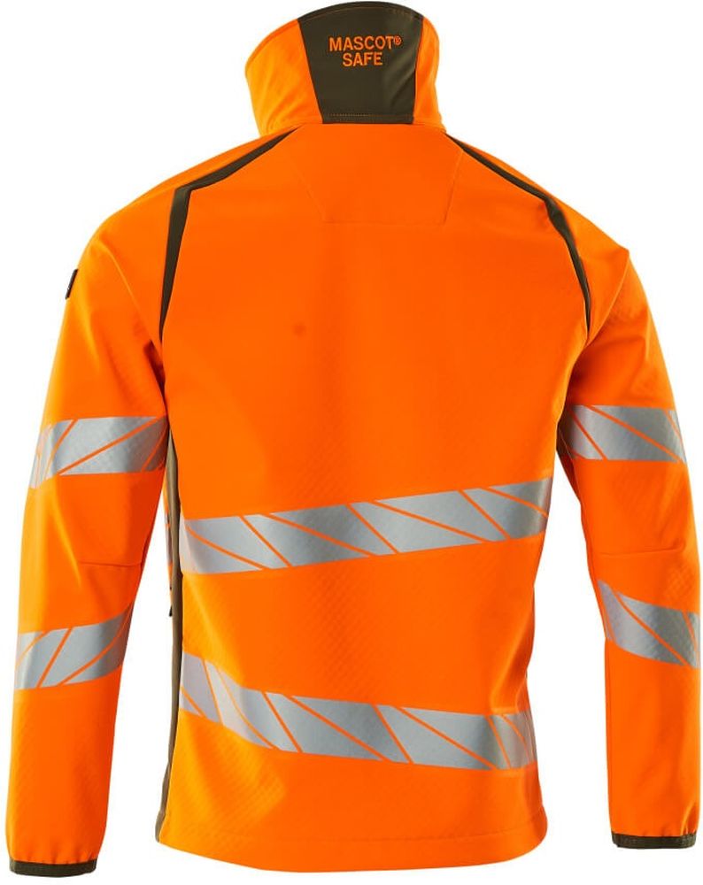 MascotSoftshellJackeAccelerateSafe19002-143Hi-visOrangeMoosgrn-XXL