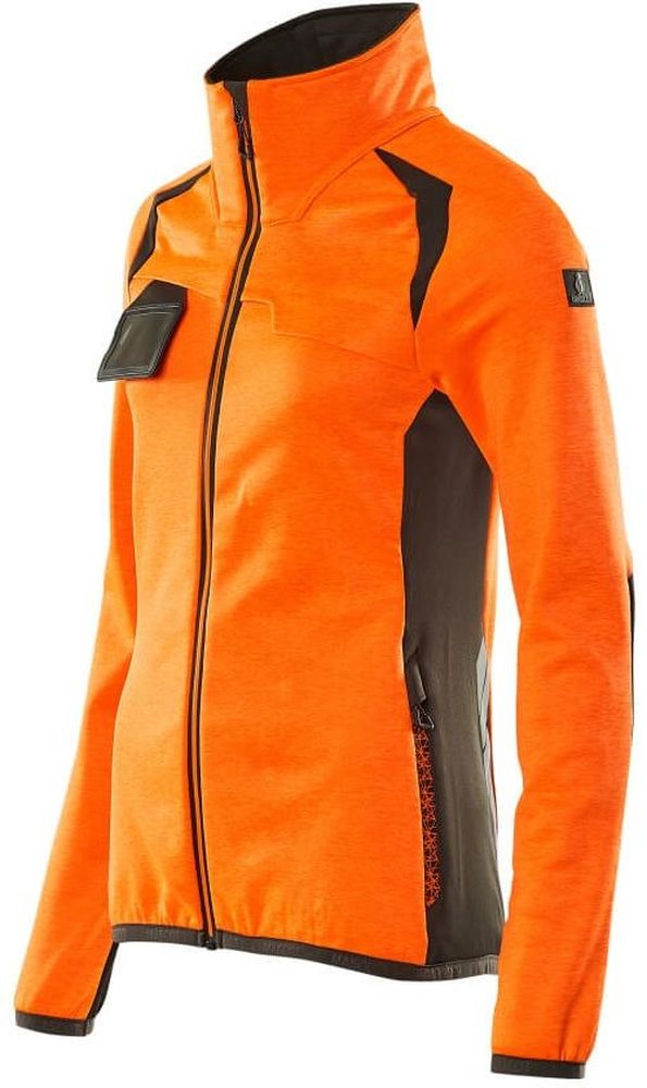 MascotDamenFleecepullovermitReiverschlussAccelerateSafe19453-316Hi-visOrangeDunkelanthrazit-XXL