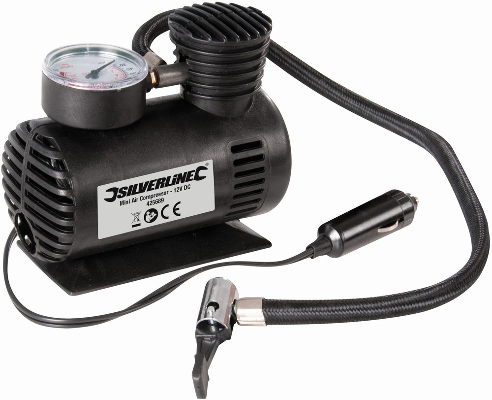 SilverlineKfzWerkzeugMini-Druckluftkompressor12VDC