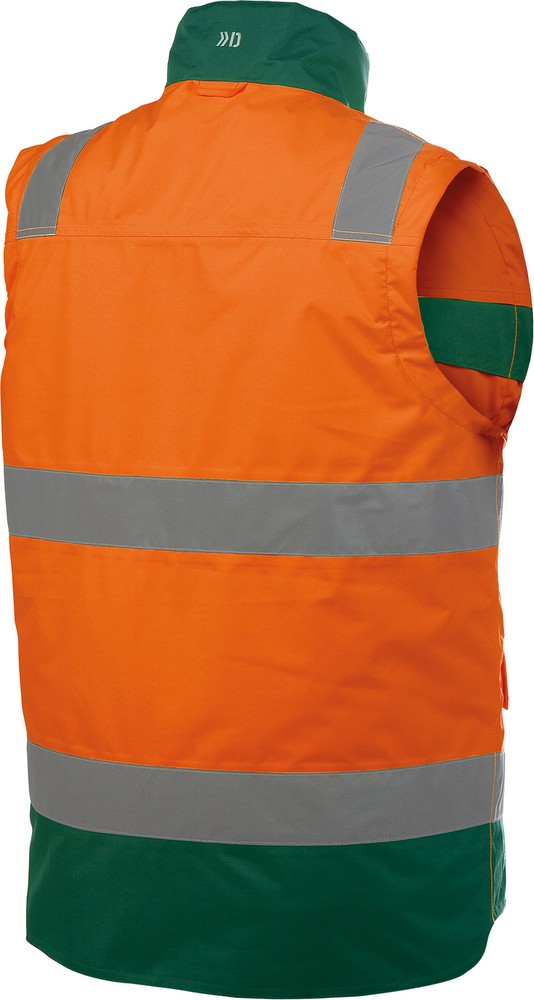 DassyWarnschutzWesteBilbaoPES70NeonorangeFlaschengrn