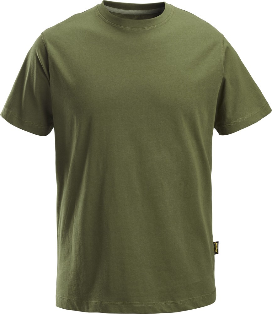 SnickersArbeitsshirtKlassischesBaumwollT-ShirtKhakiGrn SnickersArbeitsshirtKlassischesBaumwollT-ShirtKhakiGrn