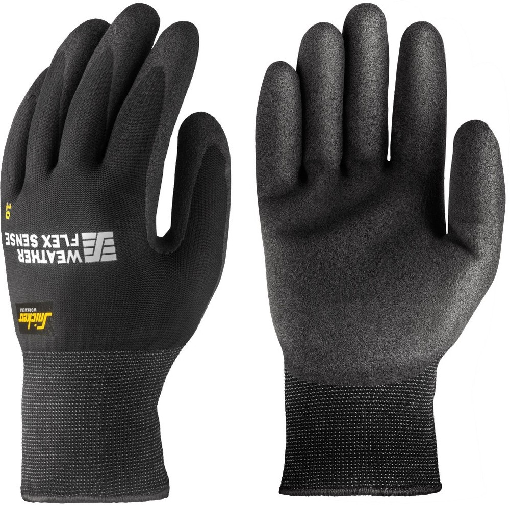 SnickersArbeitshandschuheWetterFlexSenseHandschuhePaarSchwarz