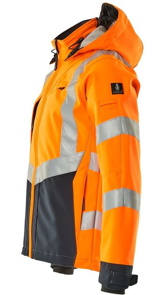 MascotSoftshellJackeBlackpoolSafeSupreme15502-246Hi-visOrangeSchwarzblau-XXL