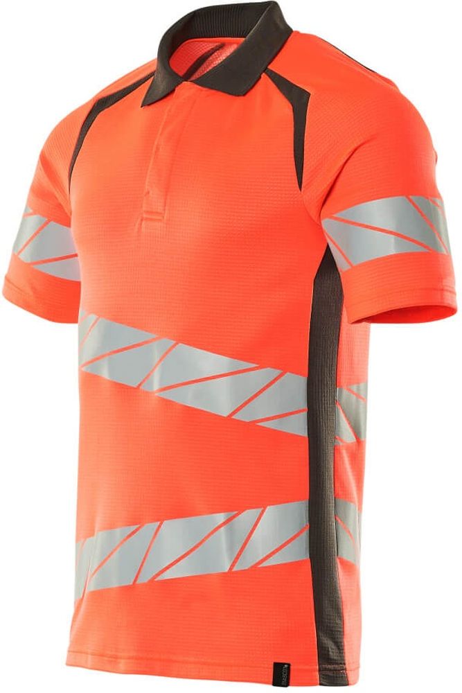 MascotPolo-ShirtAccelerateSafe19083-771Hi-visRotDunkelanthrazit-XXL