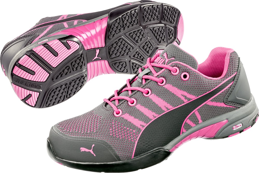 PumaSafetyDamenSicherheitsschuhCelerityKnitPinkLowWnsS1HROSRCGrauPink