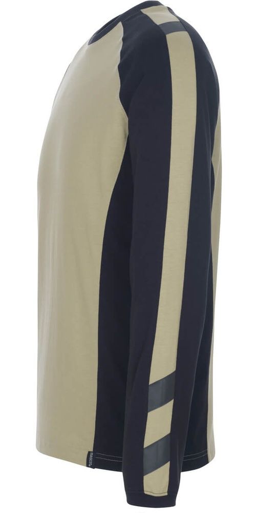 MascotT-ShirtLangarmBielefeldUnique50568-959HellkhakiSchwarz-XXL