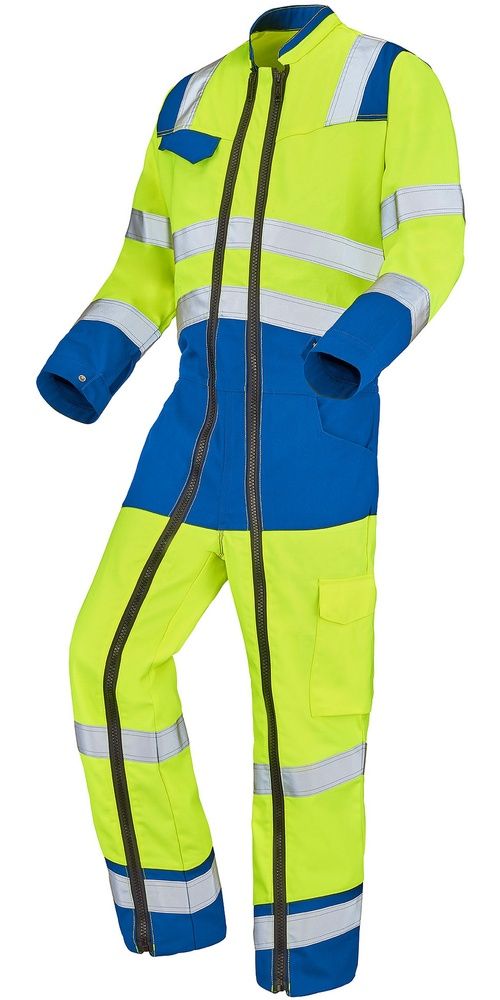 CepovettOverall2ReissverschlsseFluoSafeXp9J869570FluoYellowAzure-XS