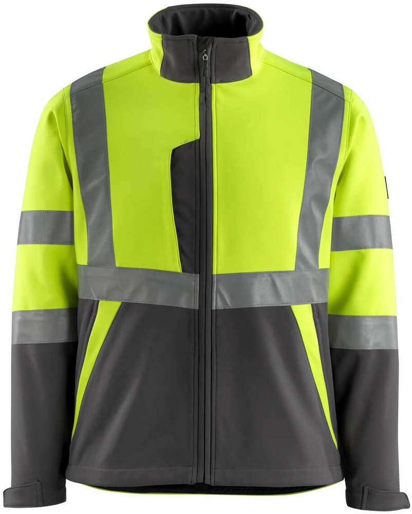 MascotSoftshellJackeKiamaSafeLight15902-253Hi-visGelbDunkelanthrazit-XXL