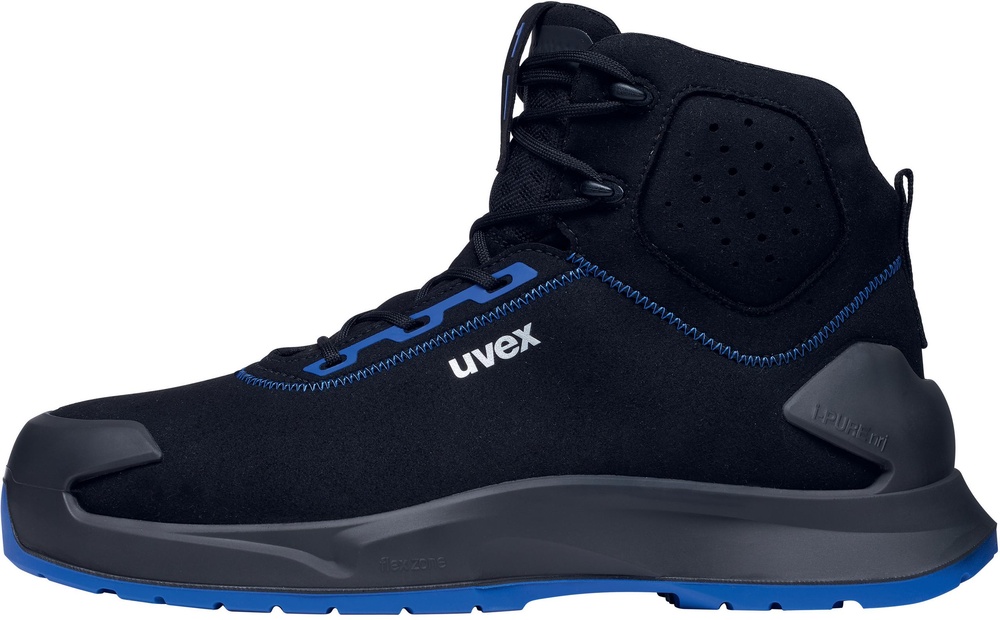 UvexSicherheitsschuhStiefel1X-CraftSicherheitsstiefelS2SR68158SchwarzBlau-35Weite11