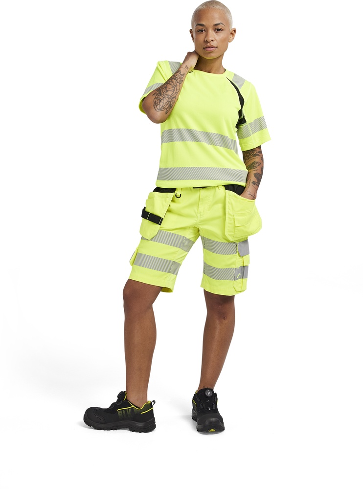 BlklderDamenHighVisT-Shirt35032537GelbSchwarz-L