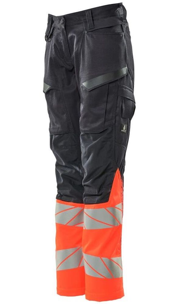 MascotDamenHosemitKnietaschenAccelerateSafe19678-236SchwarzblauHi-visRot-C3476