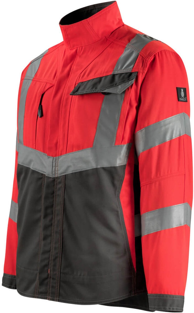 MascotJackeOxfordSafeSupreme15509-860Hi-visRotDunkelanthrazit-XXL