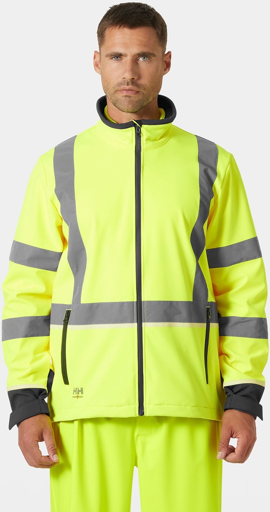 HellyHansenSoftshelljackeUc-MeSoftsJacket74055YellowEbony-XS