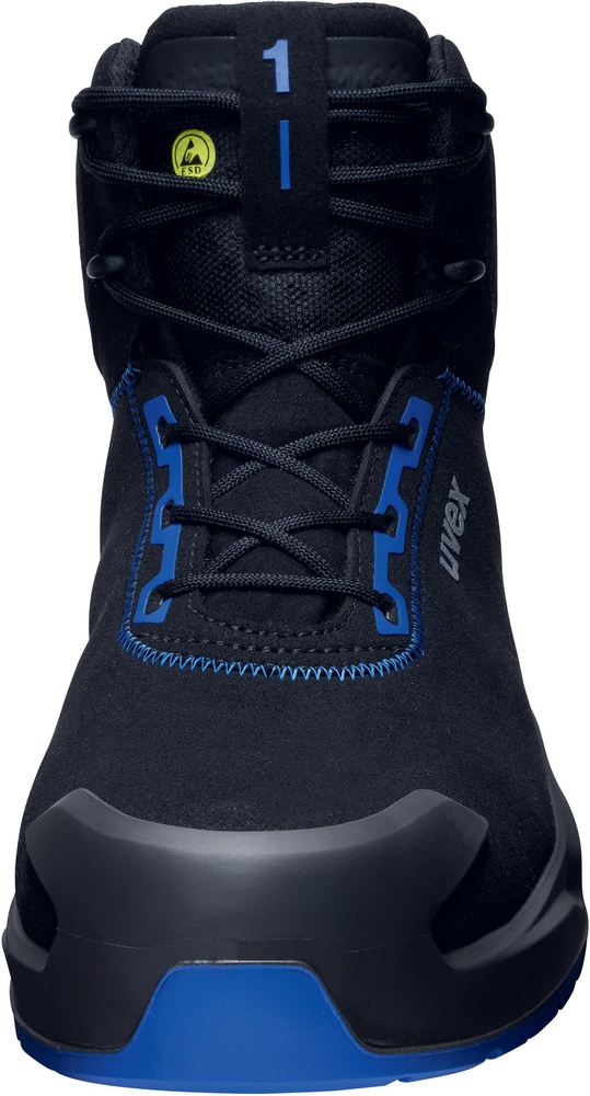 UvexSicherheitsschuhStiefel1X-CraftSicherheitsstiefelS2SR68159SchwarzBlau-39Weite12