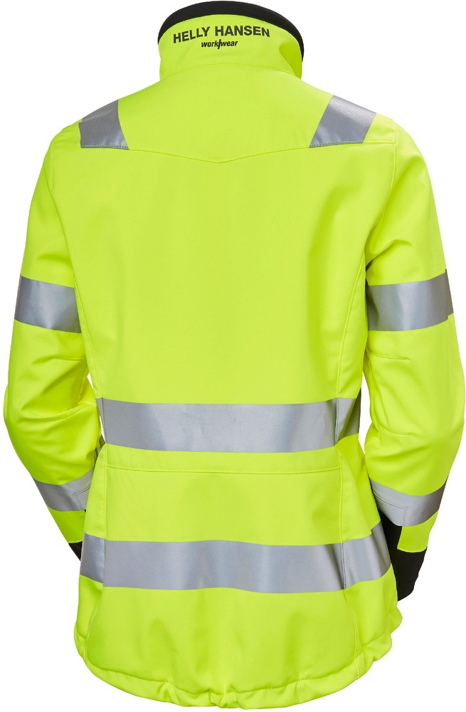 HellyHansenDamenArbeitsjackeLunaHiVisSoftsJacketYellowEbony-3XL