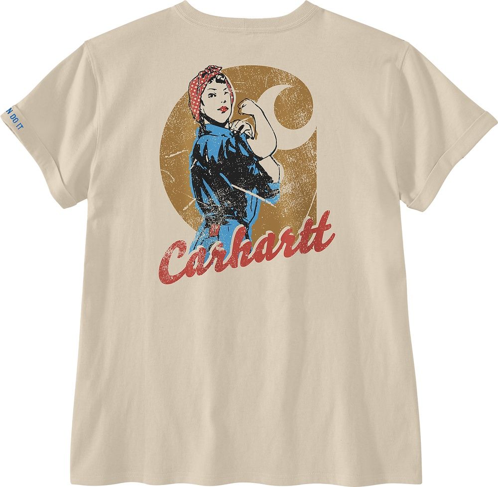CarharttDamenDearbornLooseRosieT-Shirt106903OatMilk-XS