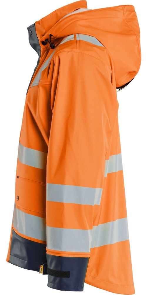 BlklderArbeitsjackeRegenjackeLevel243022003HighVisOrangeMarineblau-4XL