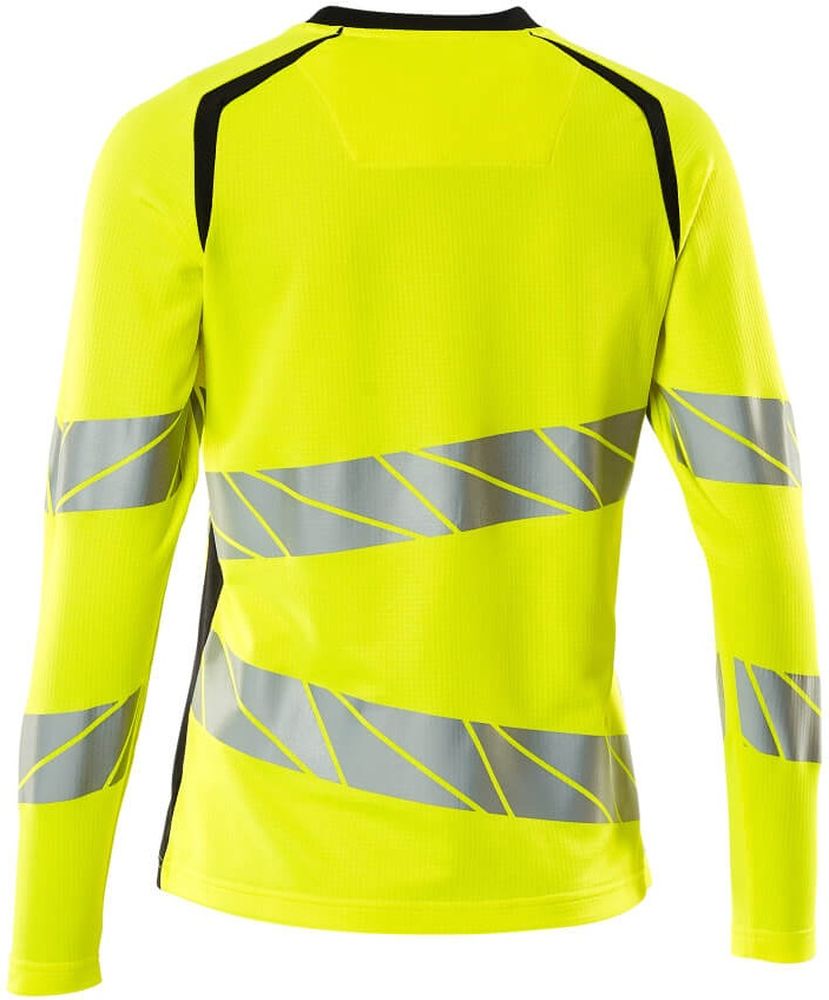 MascotDamenT-ShirtLangarmAccelerateSafe19091-771Hi-visGelbSchwarzblau-XXL