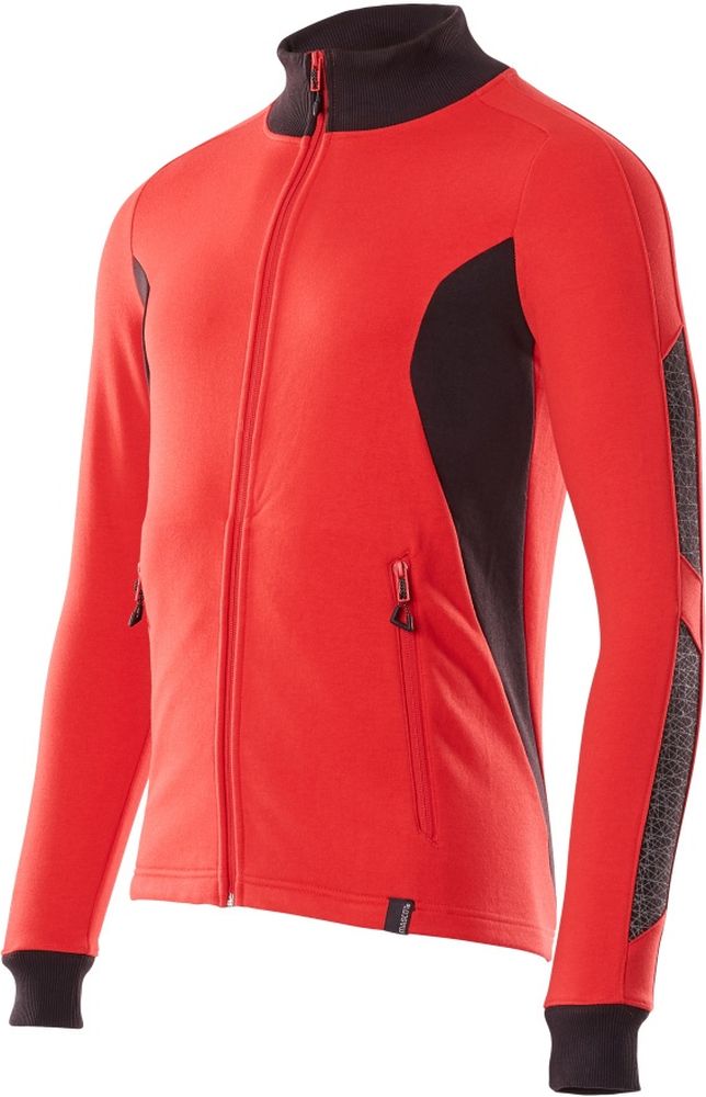 MascotSweatshirtmitReiverschlussAccelerate18484-962VerkehrsrotSchwarz-XXL