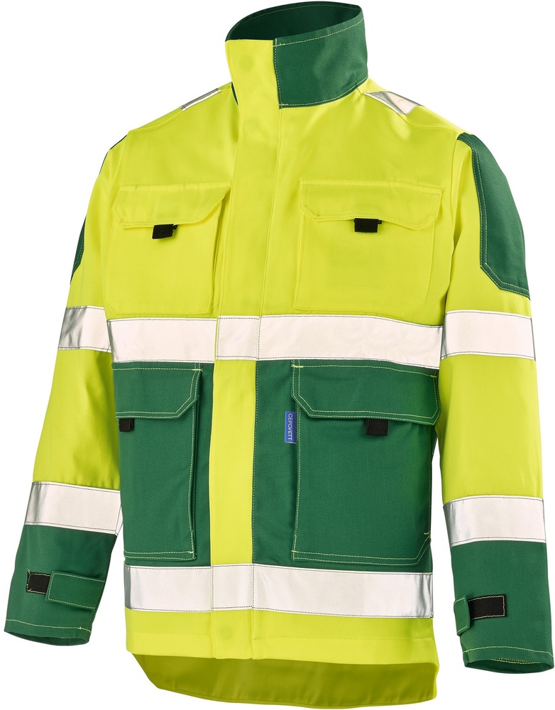 CepovettJackeFluoTech92828267FluoYellowAmazonianGreen-XS