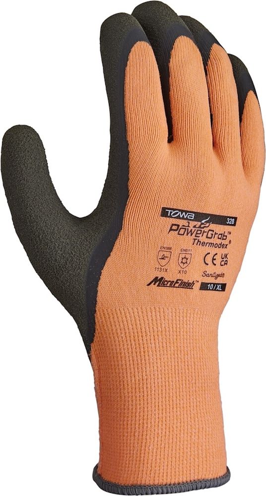 TOWAWinterhandschuhePowergrabThermodex12Stck2273OrangeSchwarz-7