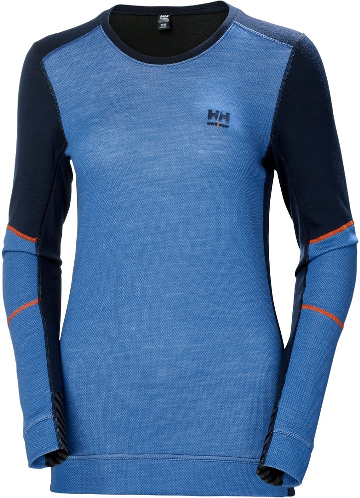 HellyHansenDamenLongsleeveLifaMerinoCrewneckNavyStoneBlue-XS