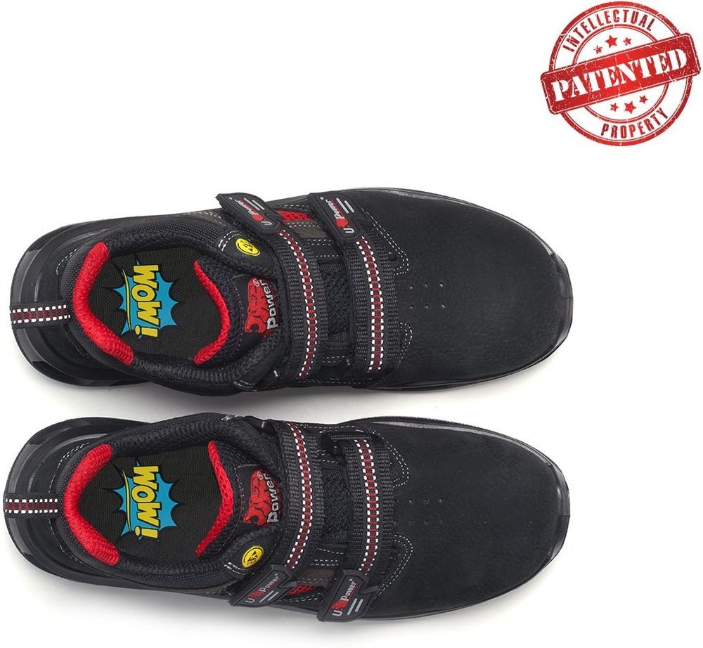 U-PowerSicherheitsschuheSandaleCodyEsdS1PSrcRL30316Schwarz-35