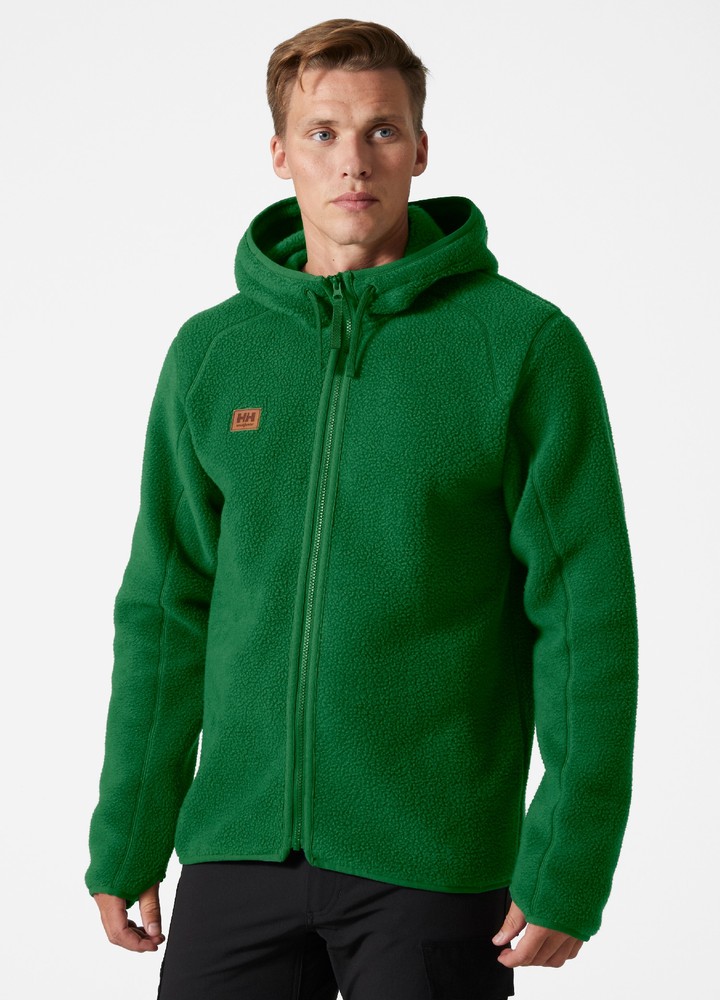 HellyHansenHoodieHeritagePileHoodieGreen-XS