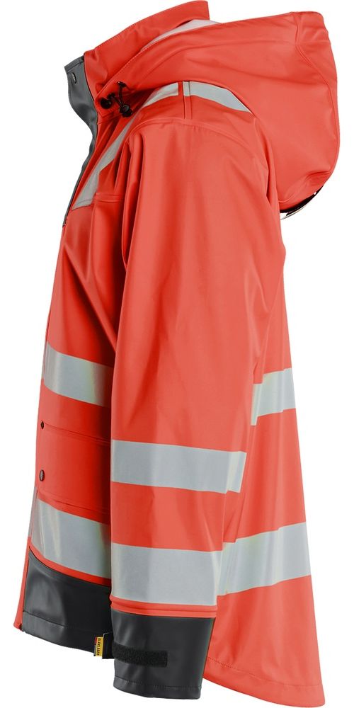 BlklderArbeitsjackeRegenjackeLevel243022003HighVisRotSchwarz-4XL