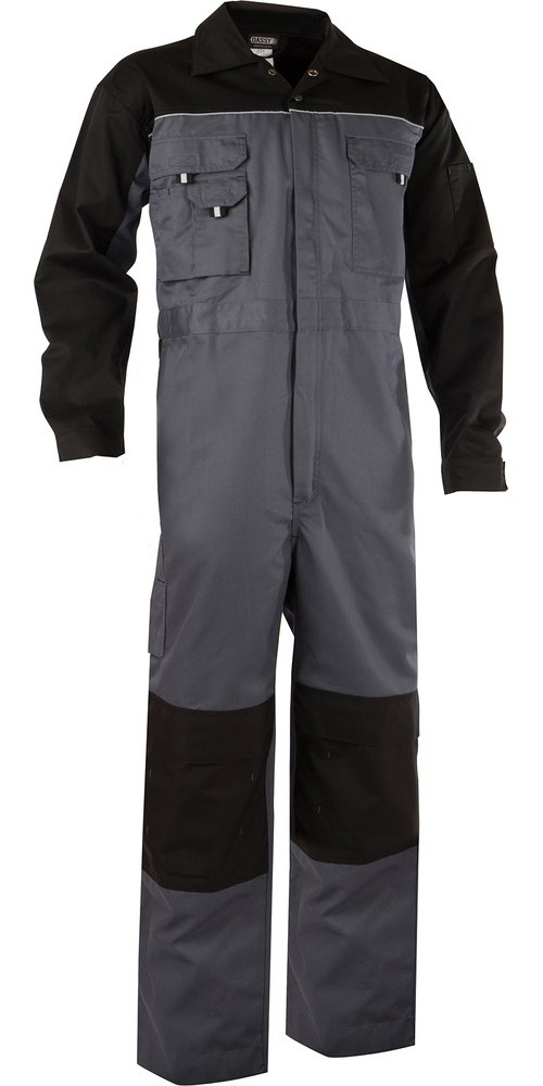 DassyZweifarbigerOverallmitKniepolstertaschenCannesPESCO61ZementgrauSchwarz