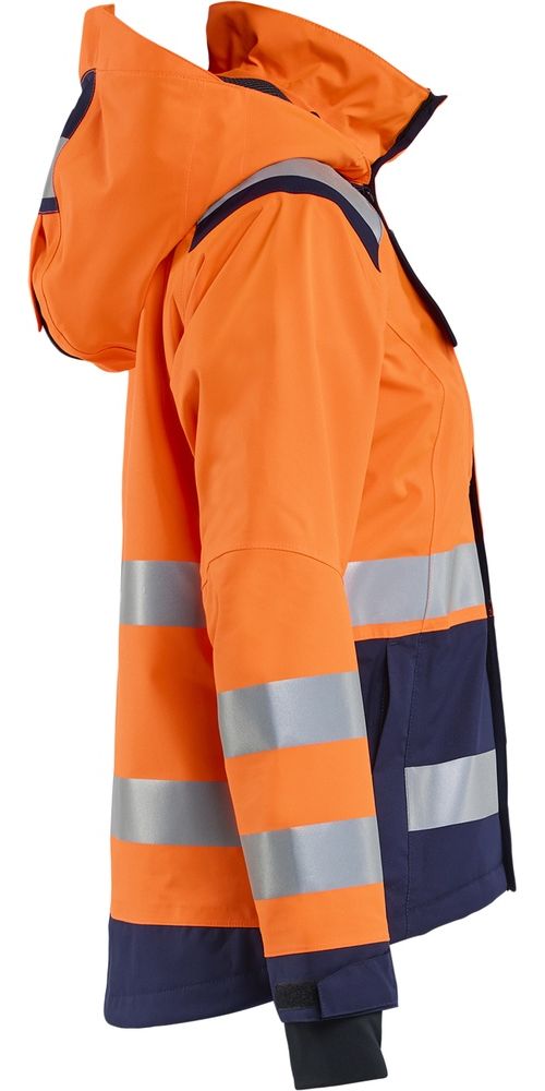 BlklderDamenArbeitsjackeHighVisShellJacke49041987OrangeMarineblau-L