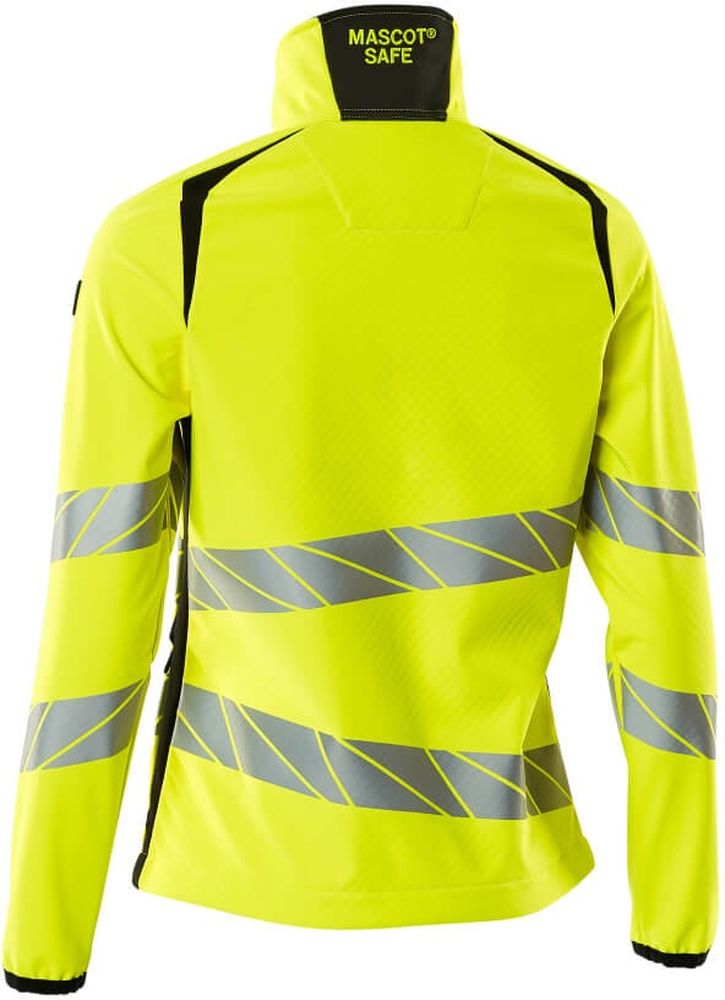 MascotDamenSoftshellJackeAccelerateSafe19012-143Hi-visGelbSchwarz-XXL