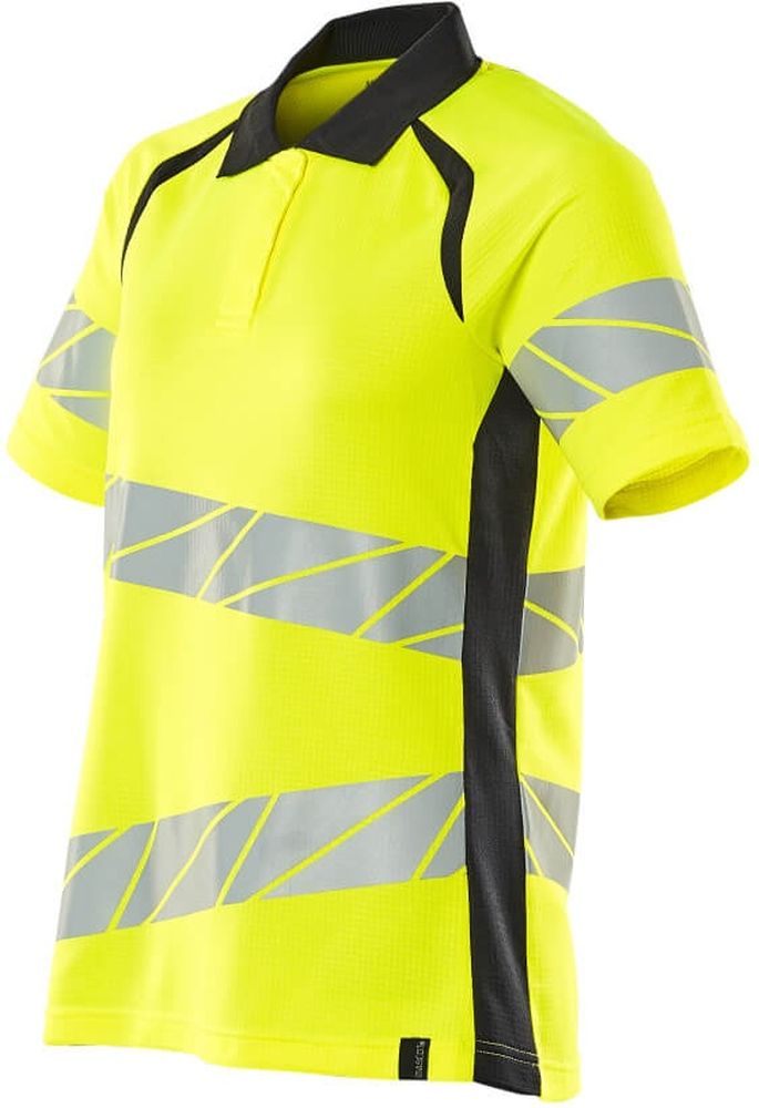 MascotDamenPolo-ShirtAccelerateSafe19093-771Hi-visGelbSchwarzblau-XXL