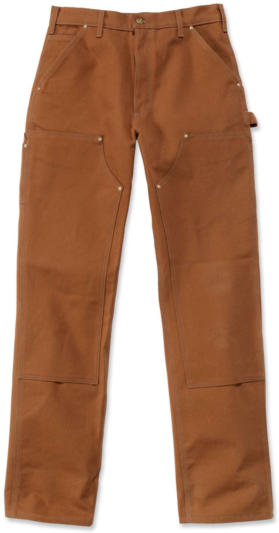 CarharttHerrenHoseDuckDFrontLoggerPantCarharttBrown