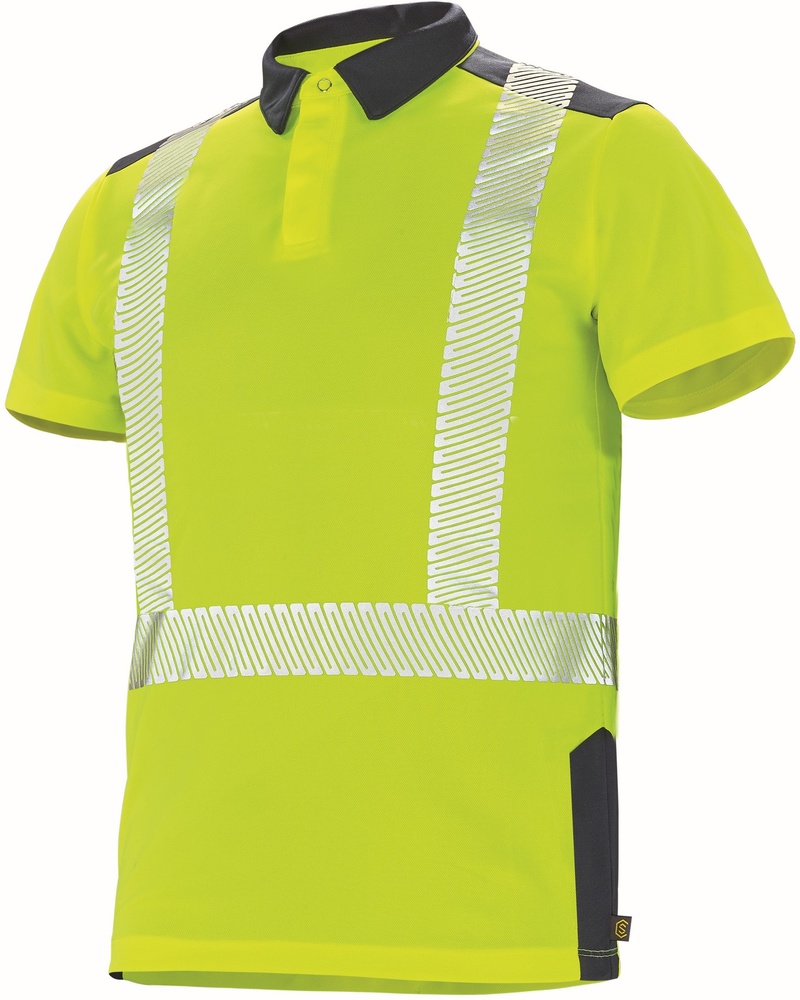 CepovettKurzarm-PoloshirtFluoSafe9O809924FluoYellowDarkBlue-XXL