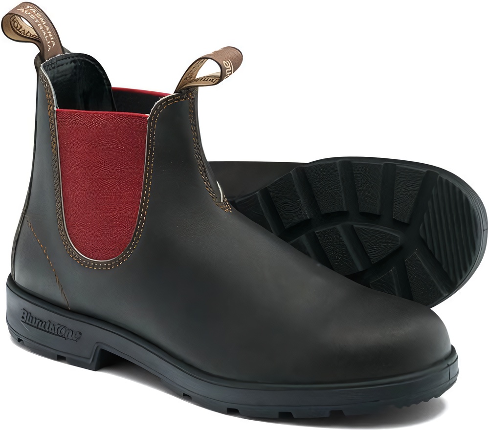BlundstoneStiefel2500BrownLeatherwithCrimsonElasticOriginalsSeries