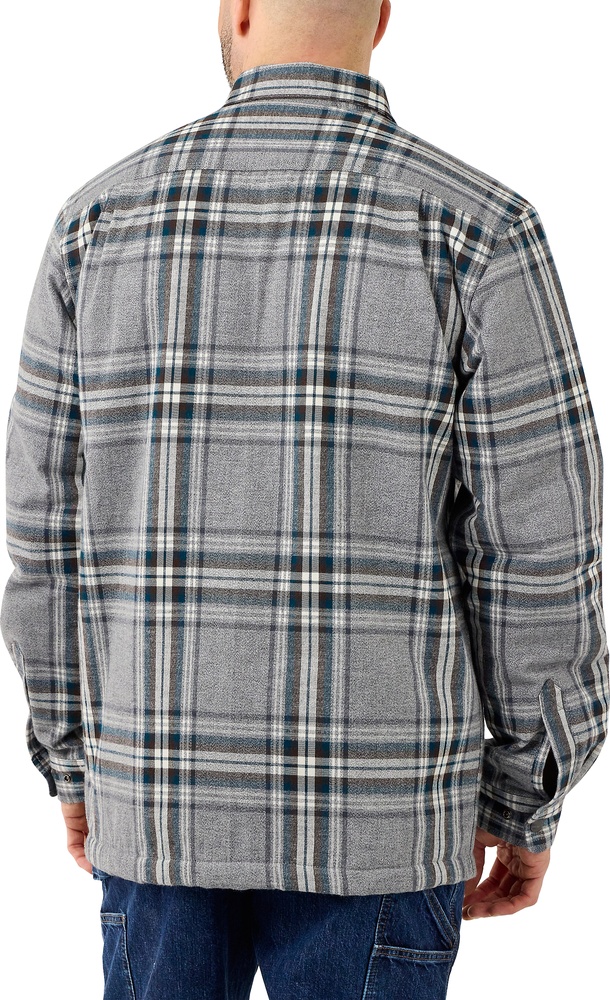 CarharttJackeFlannelSherpaLinedShirtJacAsphalt-S CarharttJackeFlannelSherpaLinedShirtJacAsphalt-S
