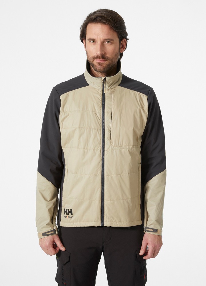 HellyHansenArbeitsjackeKensingtonInsulatedJacketSandEbony-XS