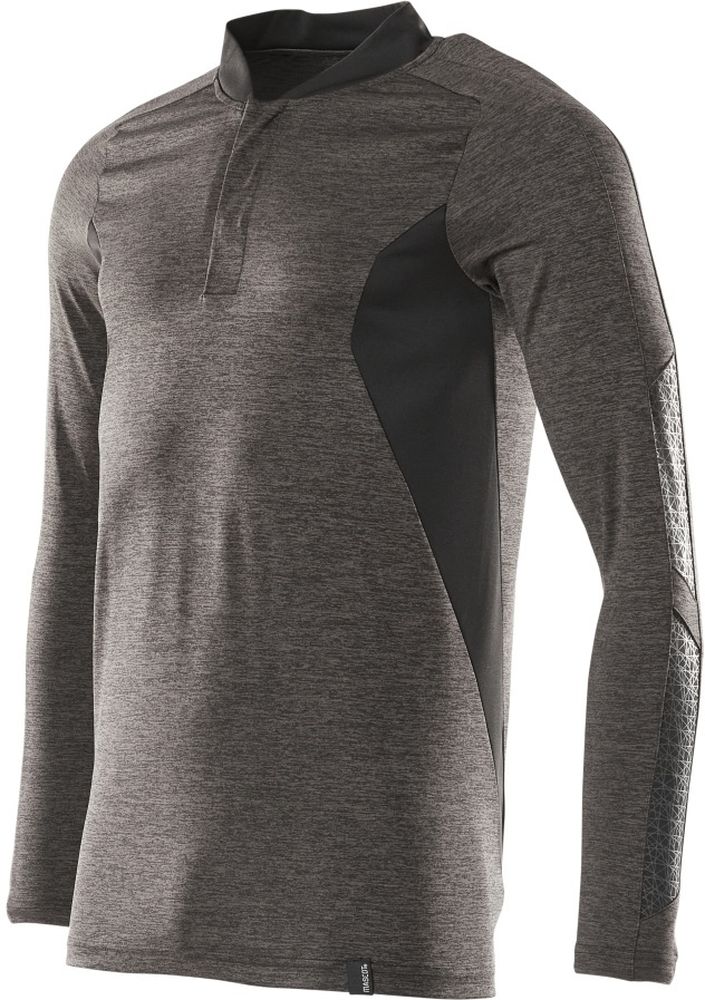 MascotPolo-ShirtLangarmAccelerate18081-810DunkelanthrazitmeliertSchwarz-XXL