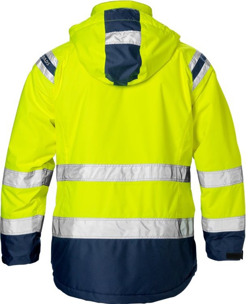 FristadsHighVisAirtechWinterjackeDamenKl34037GTTWarnschutz-GelbMarine-XS