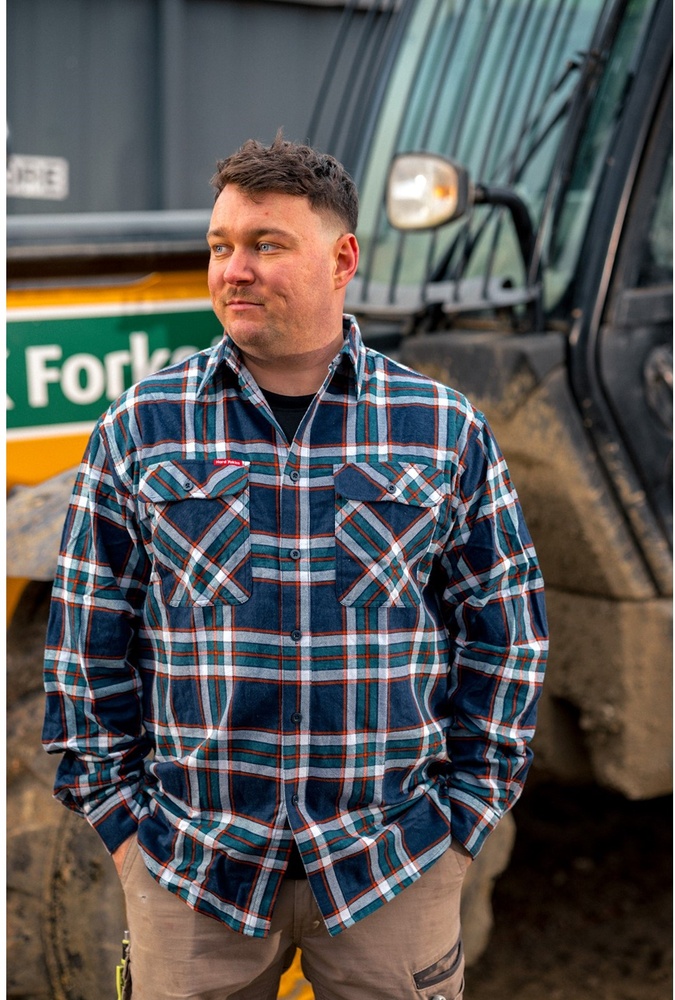 HardYakkaT-ShirtCoreFlannelShirtG07752Navy-S