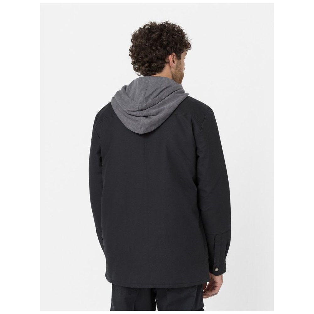 DickiesJackeFleeceHoodedDuckShirtJackRelaxedDK0A4XTIBlack-L
