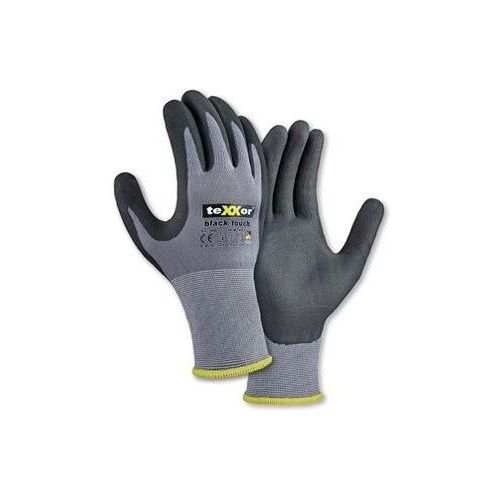 teXXorNylon-StrickhandschuheBlackTouch12Stck2450GrauSchwarz-6