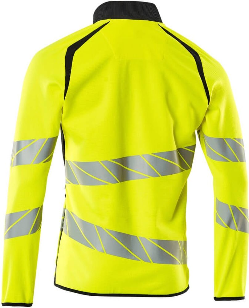 MascotSweatshirtmitReiverschlussAccelerateSafe19184-781Hi-visGelbSchwarzblau-XXL