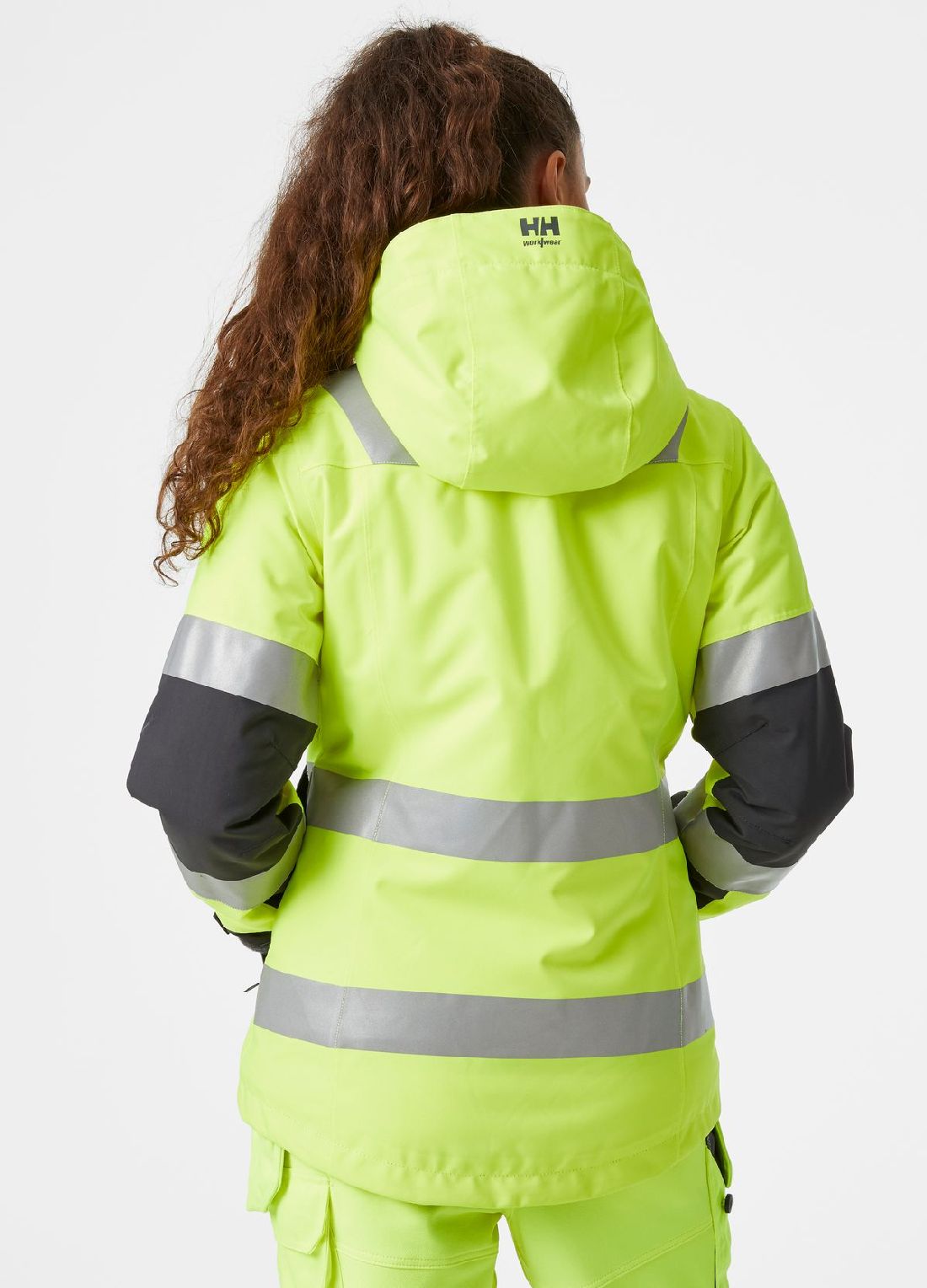 HellyHansenDamenJackeLunaHiVisWinterJacketYellowEbony