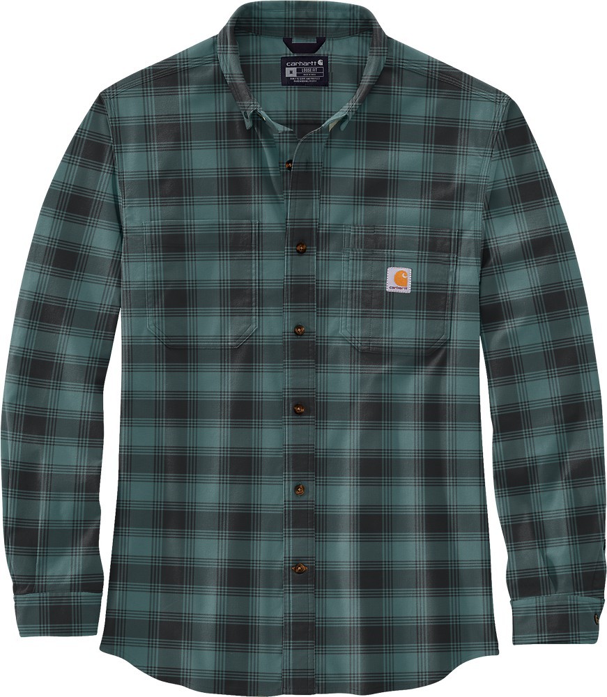 CarharttHemdFlannelLSPlaidShirtSeaPine